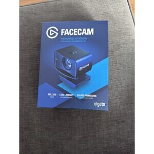 Elgato Facecam 1080p Full HD 60fps. USB-C Gaming Webcam Black